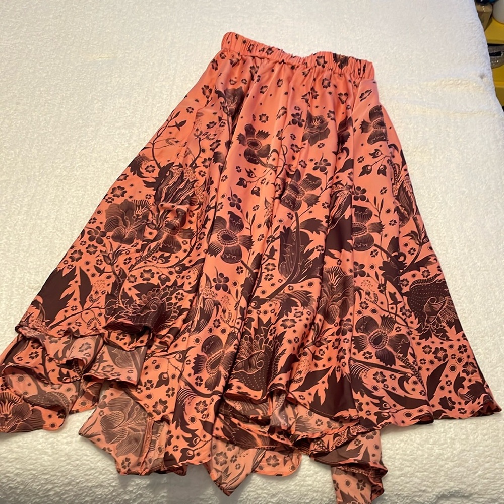 Anthro floral skirt